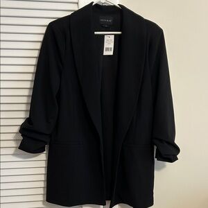 Ladies Black Crepe Blazer